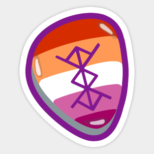 Lesbian rune Sticker